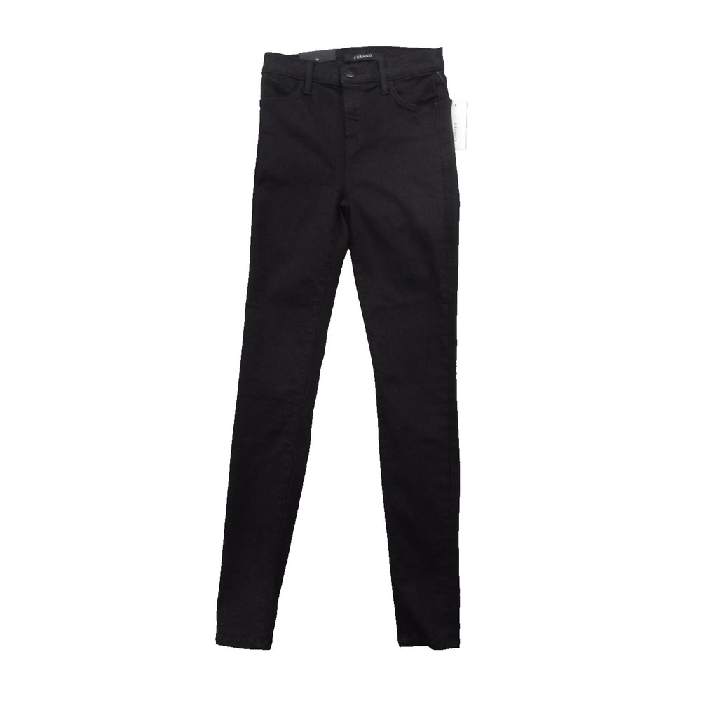 J Brand Maria Photo Ready Jeans Womens 24 Black High Rise Skinny Made USA New